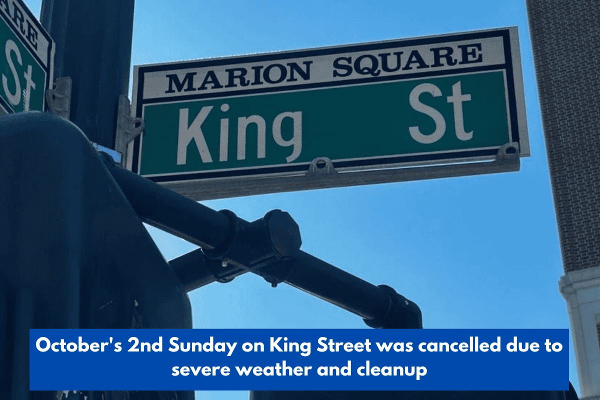 October's 2nd Sunday on King Street was cancelled due to severe weather and cleanup