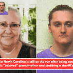 A man in North Carolina is still on the run after being accused of killing his "beloved" grandmother and stabbing a sheriff's deputy