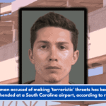 A man accused of making 'terroristic' threats has been apprehended at a South Carolina airport, according to reports