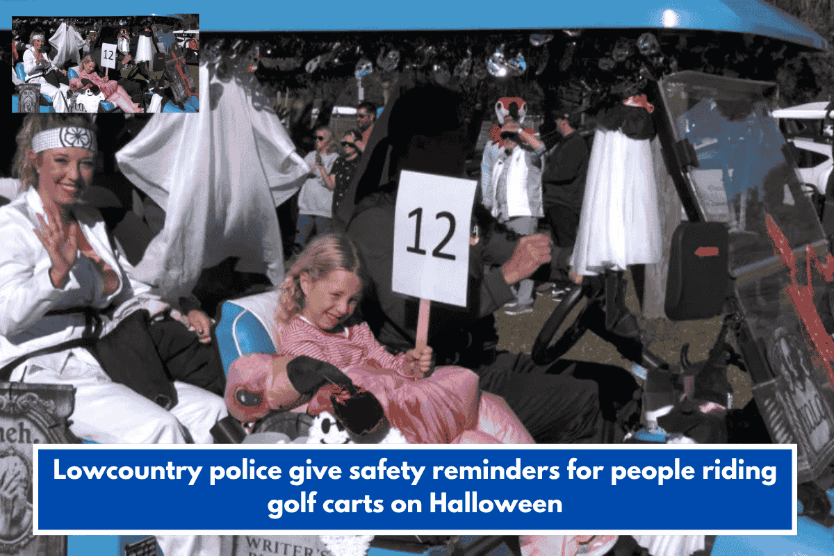 Lowcountry police give safety reminders for people riding golf carts on Halloween