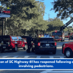 A portion of SC Highway 61 has reopened following a crash involving pedestrians.