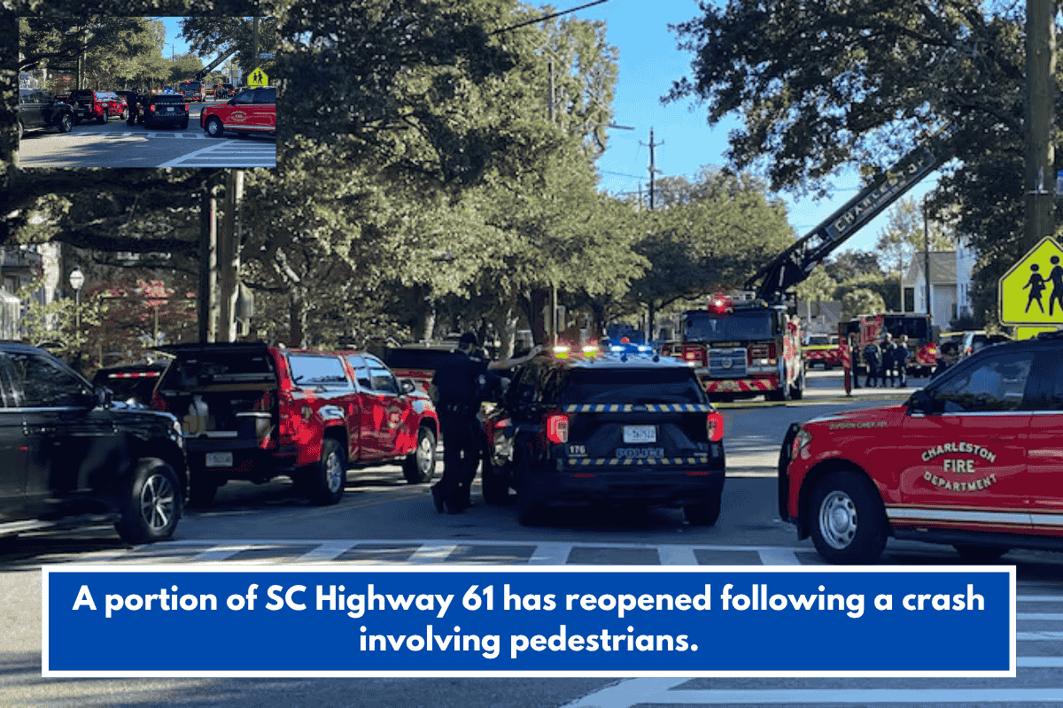 A portion of SC Highway 61 has reopened following a crash involving pedestrians.