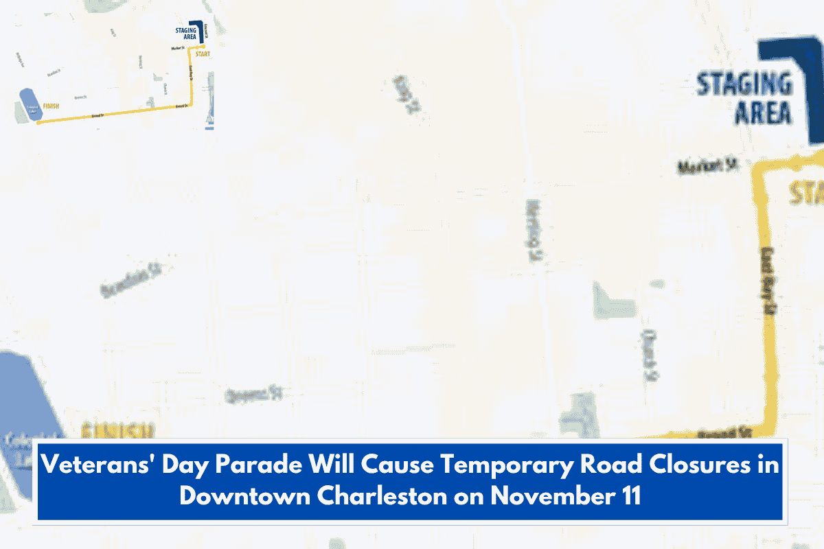 Veterans' Day Parade Will Cause Temporary Road Closures in Downtown Charleston on November 11
