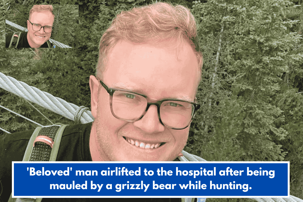 'Beloved' man airlifted to the hospital after being mauled by a grizzly bear while hunting.