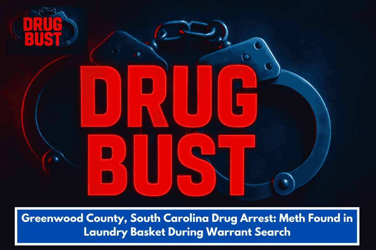 Greenwood County, South Carolina Drug Arrest: Meth Found in Laundry Basket During Warrant Search