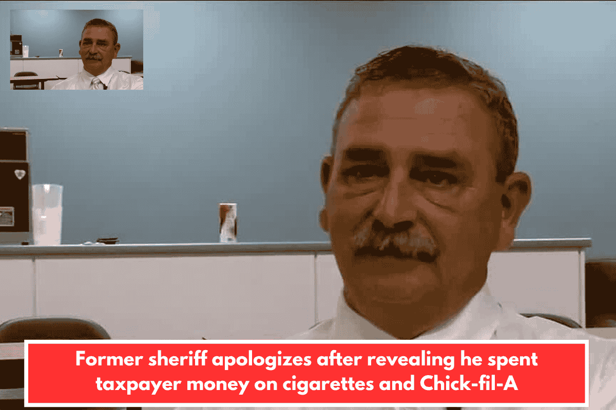 Former sheriff apologizes after revealing he spent taxpayer money on cigarettes and Chick-fil-A
