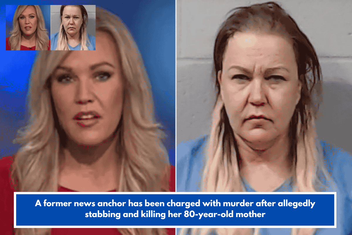 A former news anchor has been charged with murder after allegedly stabbing and killing her 80-year-old mother