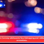 Two Conway adolescents face kidnapping and robbery accusations.