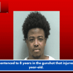 Man sentenced to 8 years in the gunshot that injured a 6-year-old.