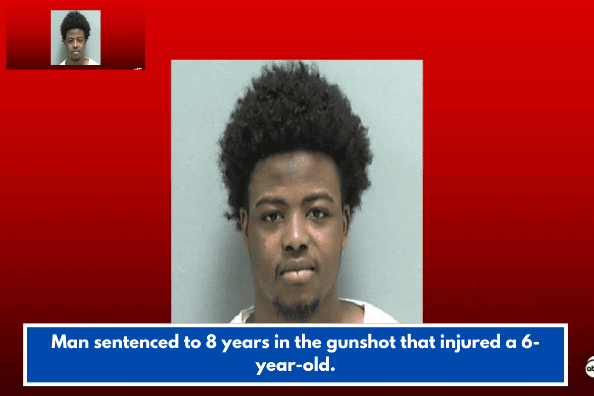 Man sentenced to 8 years in the gunshot that injured a 6-year-old.