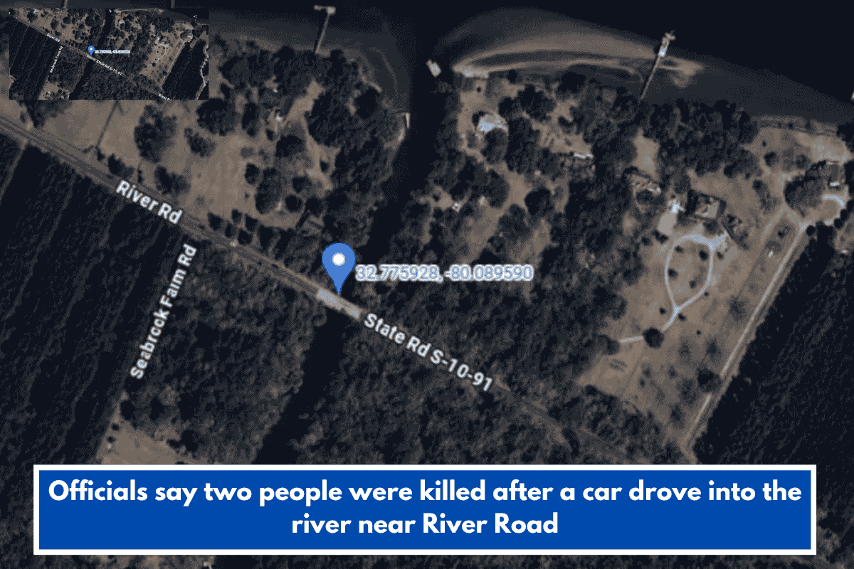 Officials say two people were killed after a car drove into the river near River Road