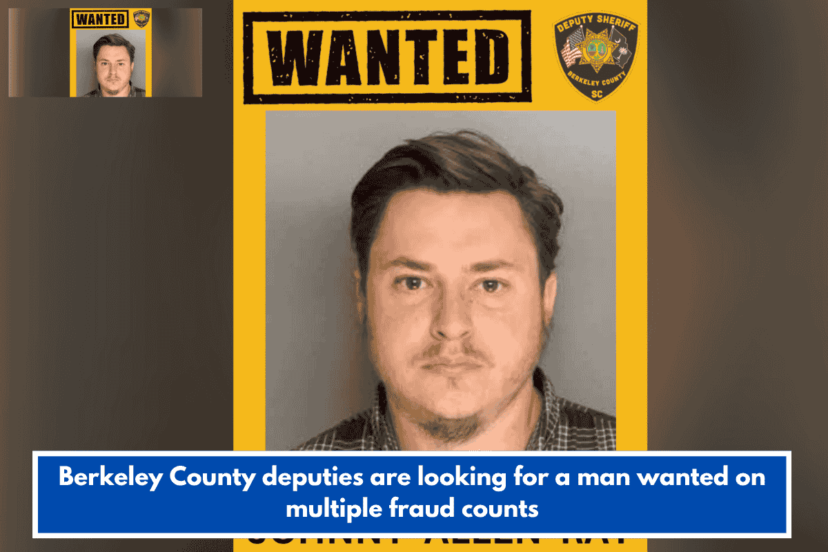Berkeley County deputies are looking for a man wanted on multiple fraud counts