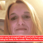 Prosecutors say he strangled his girlfriend with her purse strap before hiding her body in the woods. Now he's been found guilty