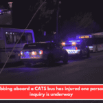 A stabbing aboard a CATS bus has injured one person; an inquiry is underway
