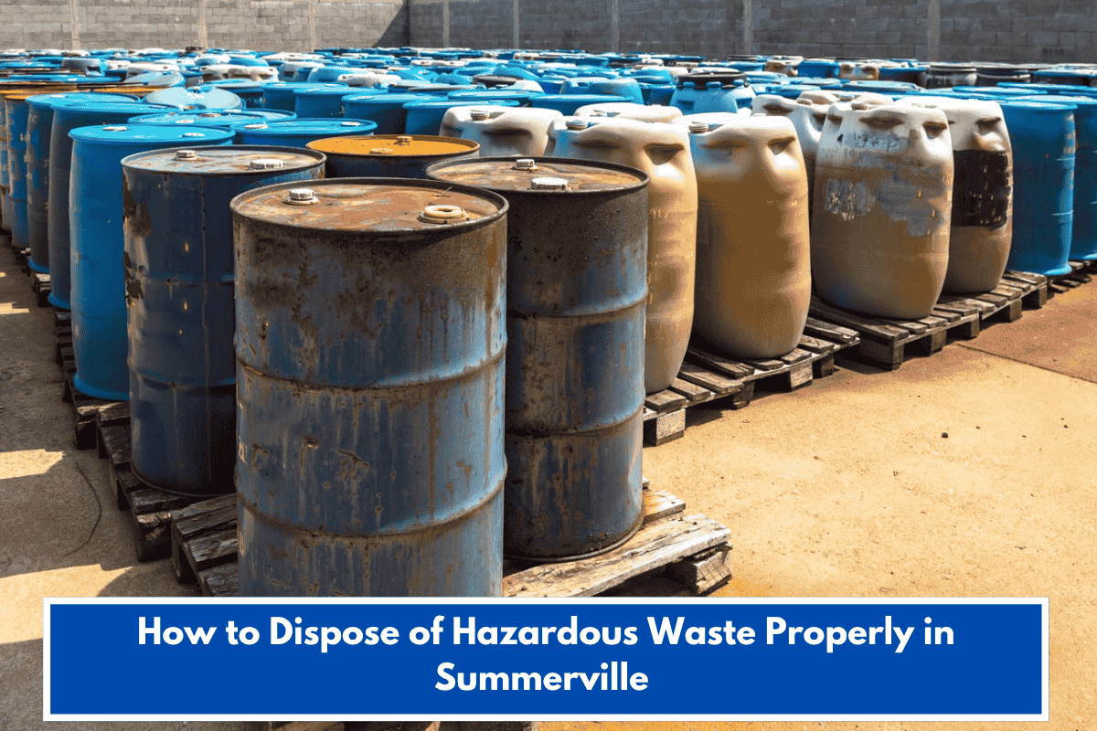 How to Dispose of Hazardous Waste Properly in Summerville