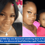 A barefoot little boy was discovered wandering alone at 4 a.m., and his mother was discovered dead following cryptic Facebook posts