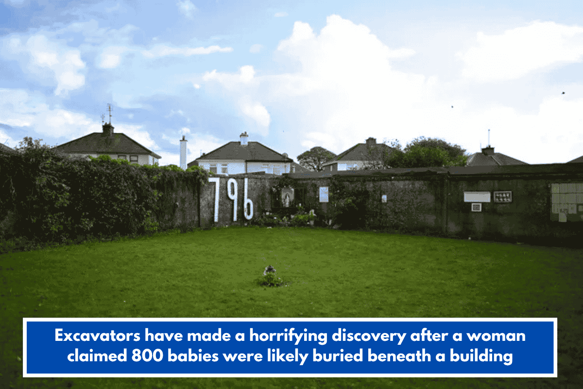 Excavators have made a horrifying discovery after a woman claimed 800 babies were likely buried beneath a building