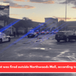 One shot was fired outside Northwoods Mall, according to police.