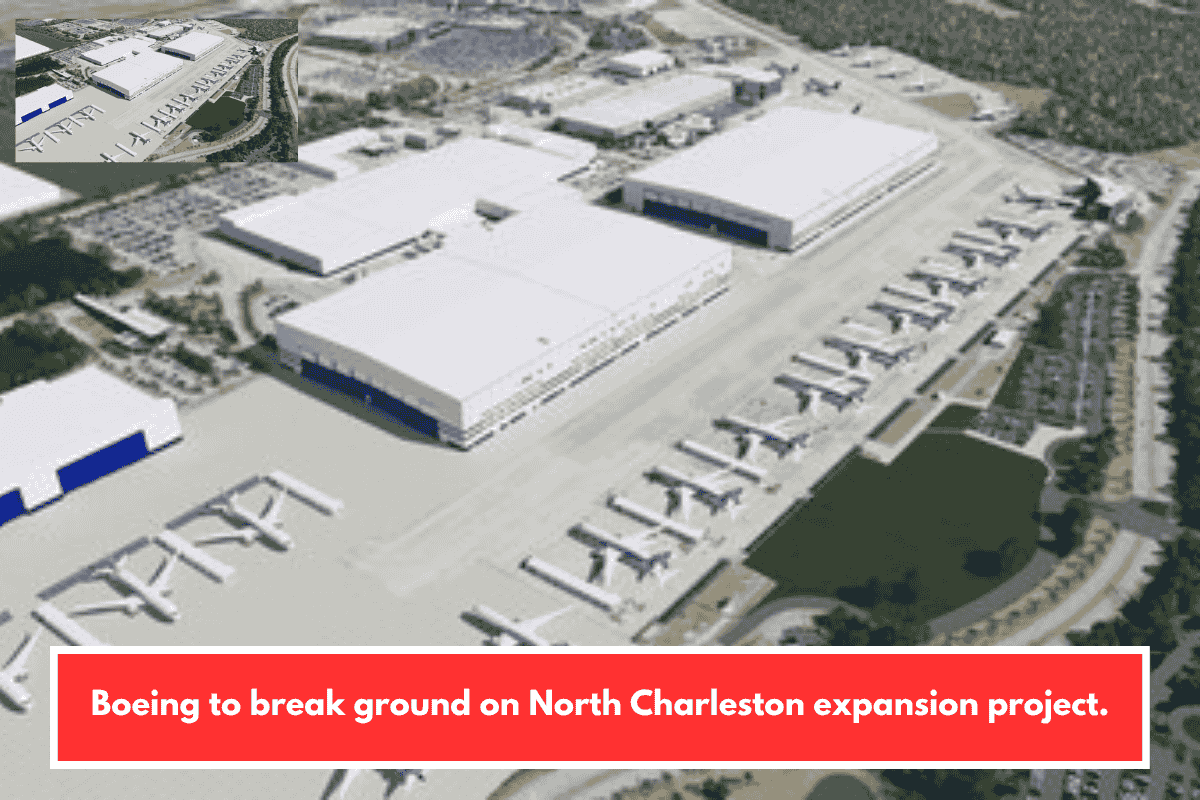Boeing to break ground on North Charleston expansion project.