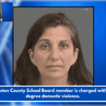 Charleston County School Board member is charged with third-degree domestic violence.