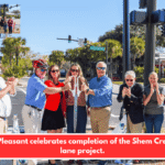 Mount Pleasant celebrates completion of the Shem Creek bike lane project.