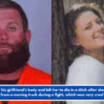 Man hid his girlfriend's body and left her to die in a ditch after she jumped from a moving truck during a fight, which was very cruel