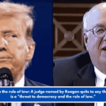 Attack on the rule of law: A judge named by Reagan quits to say that Trump is a "threat to democracy and the rule of law."