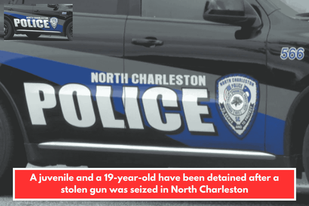 A juvenile and a 19-year-old have been detained after a stolen gun was seized in North Charleston