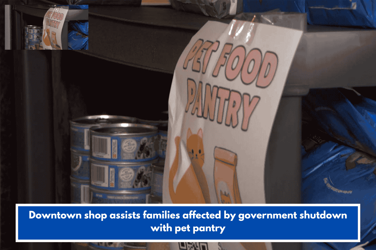 Downtown shop assists families affected by government shutdown with pet pantry