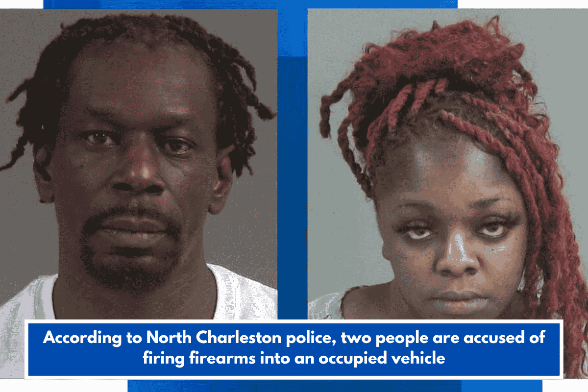 According to North Charleston police, two people are accused of firing firearms into an occupied vehicle