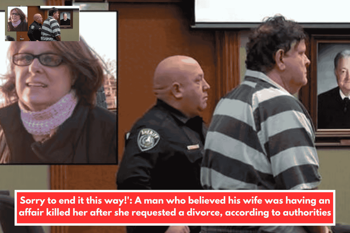 Sorry to end it this way!': A man who believed his wife was having an affair killed her after she requested a divorce, according to authorities