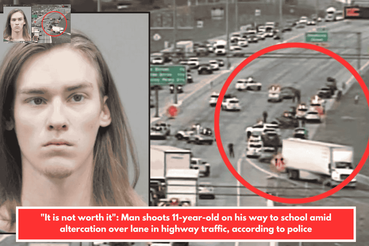 "It is not worth it": Man shoots 11-year-old on his way to school amid altercation over lane in highway traffic, according to police