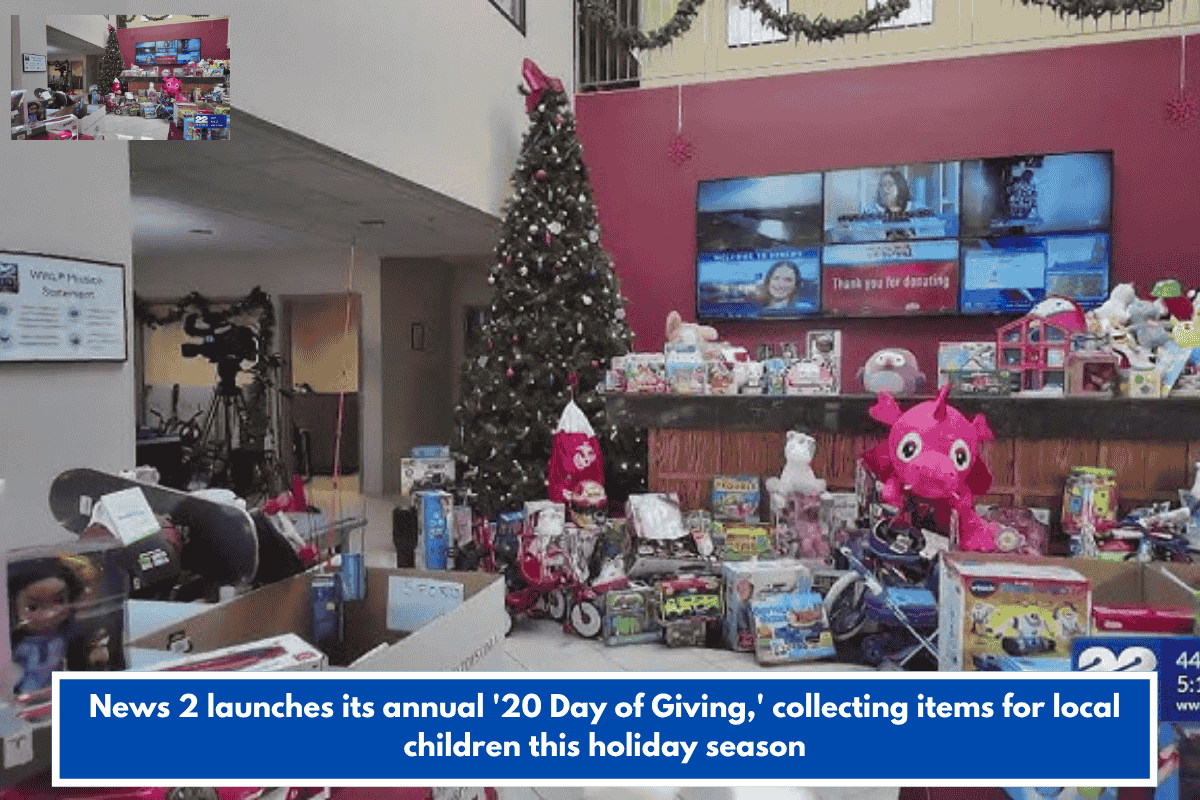 News 2 launches its annual '20 Day of Giving,' collecting items for local children this holiday season