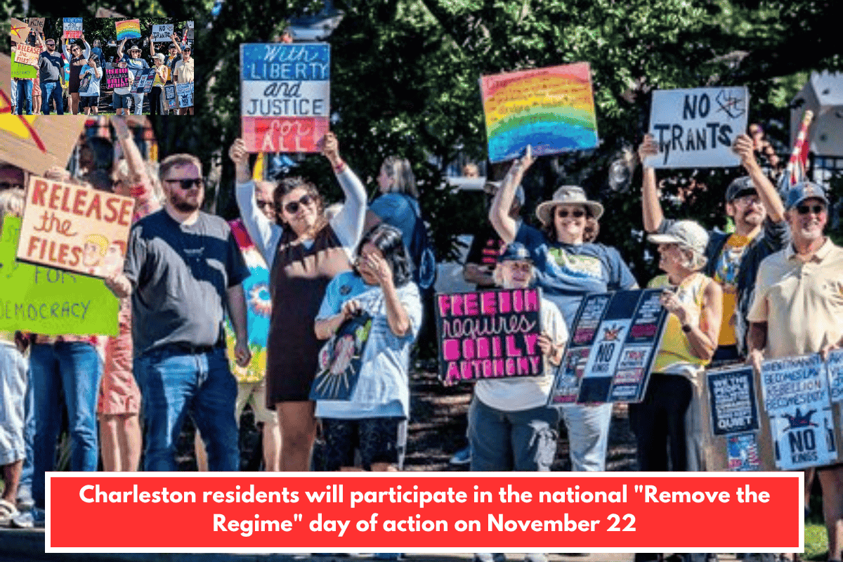 Charleston residents will participate in the national "Remove the Regime" day of action on November 22