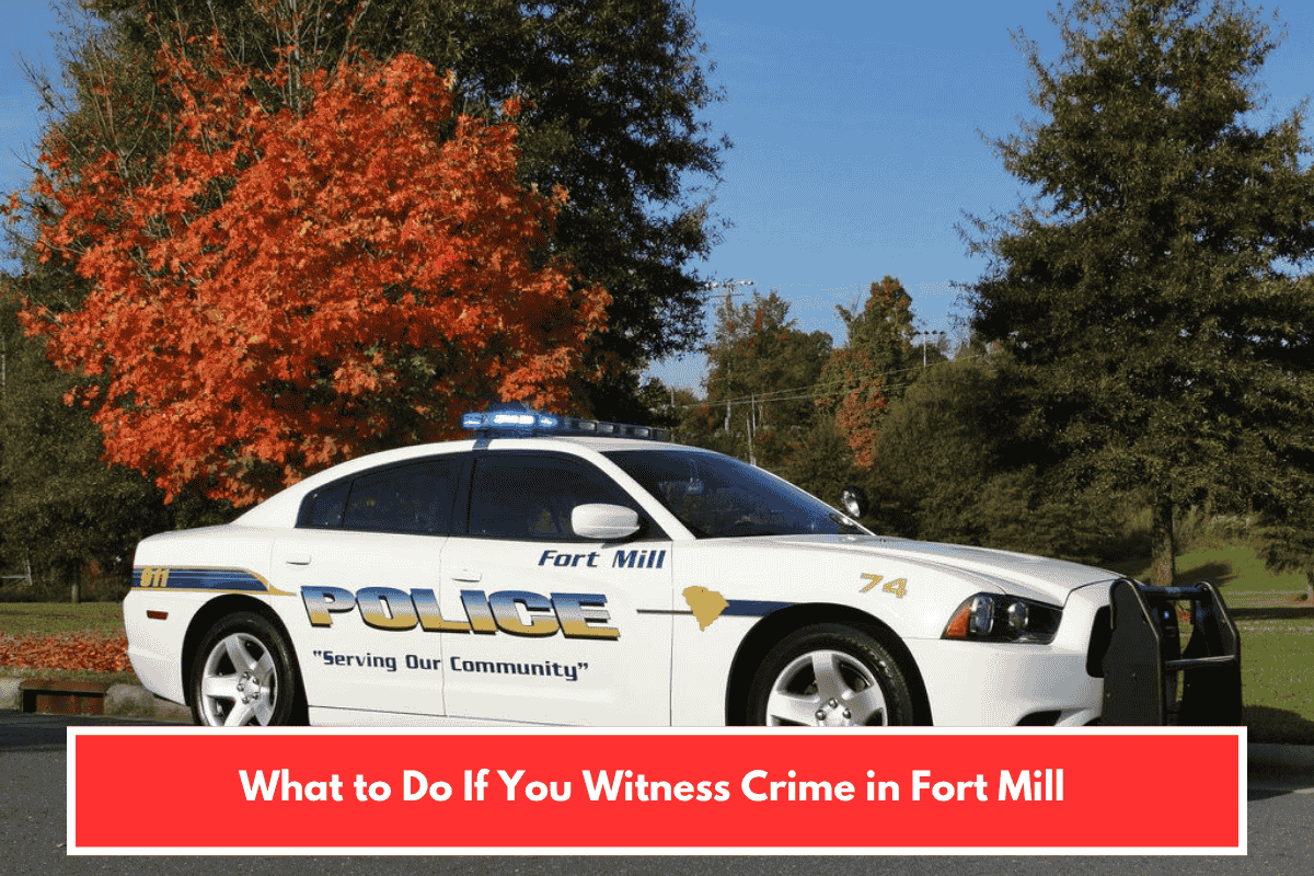 What to Do If You Witness Crime in Fort Mill