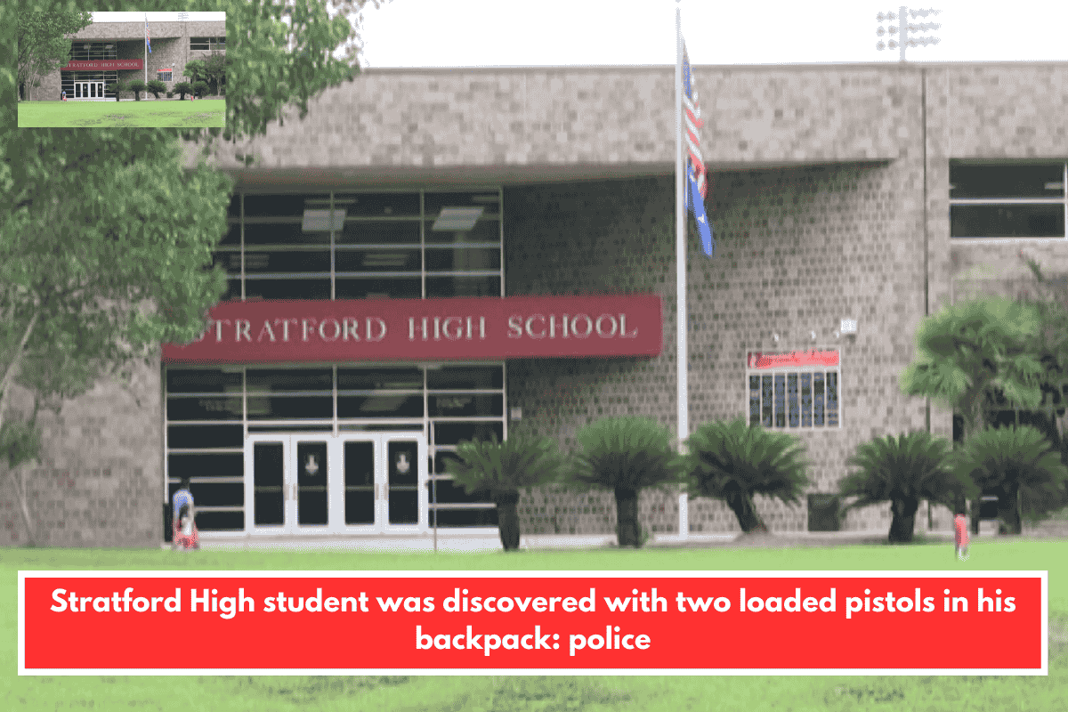 Stratford High student was discovered with two loaded pistols in his backpack: police