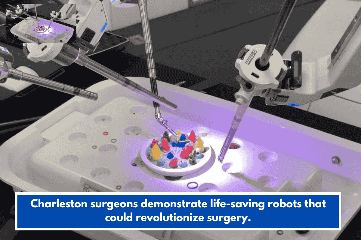 Charleston surgeons demonstrate life-saving robots that could revolutionize surgery.