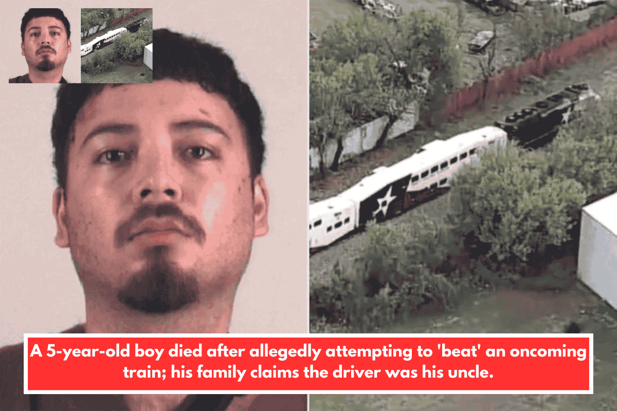 A 5-year-old boy died after allegedly attempting to 'beat' an oncoming train; his family claims the driver was his uncle.