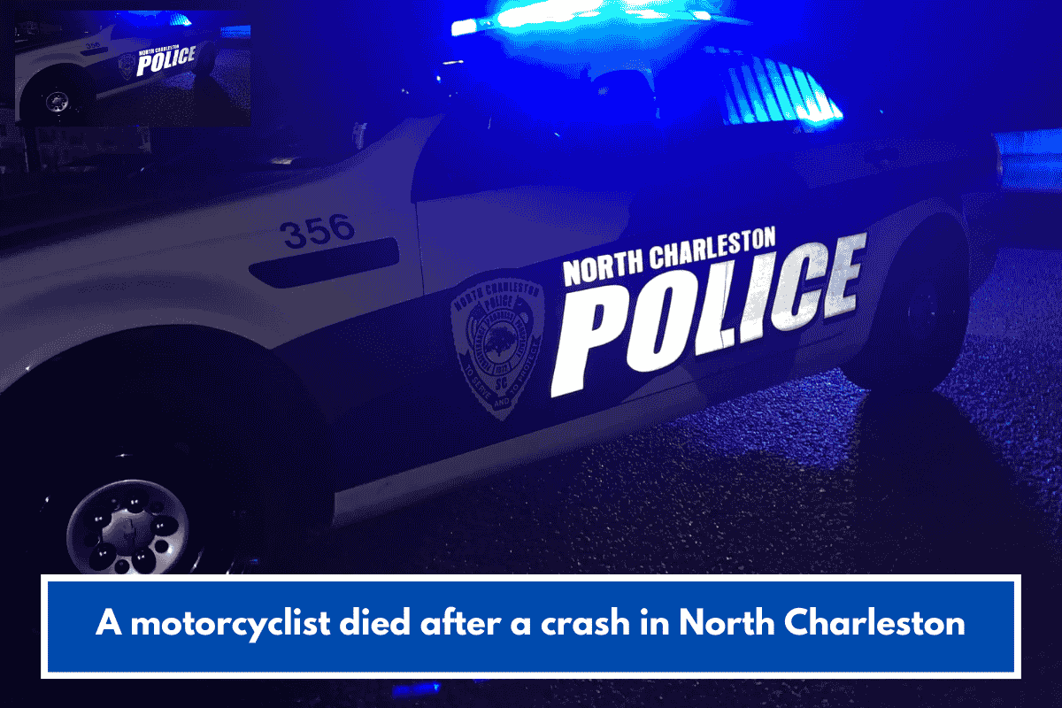 A motorcyclist died after a crash in North Charleston