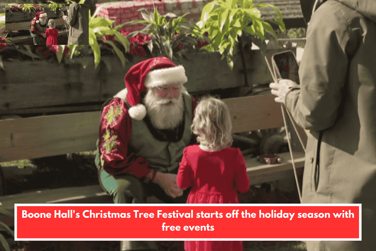 Boone Hall's Christmas Tree Festival starts off the holiday season with free events