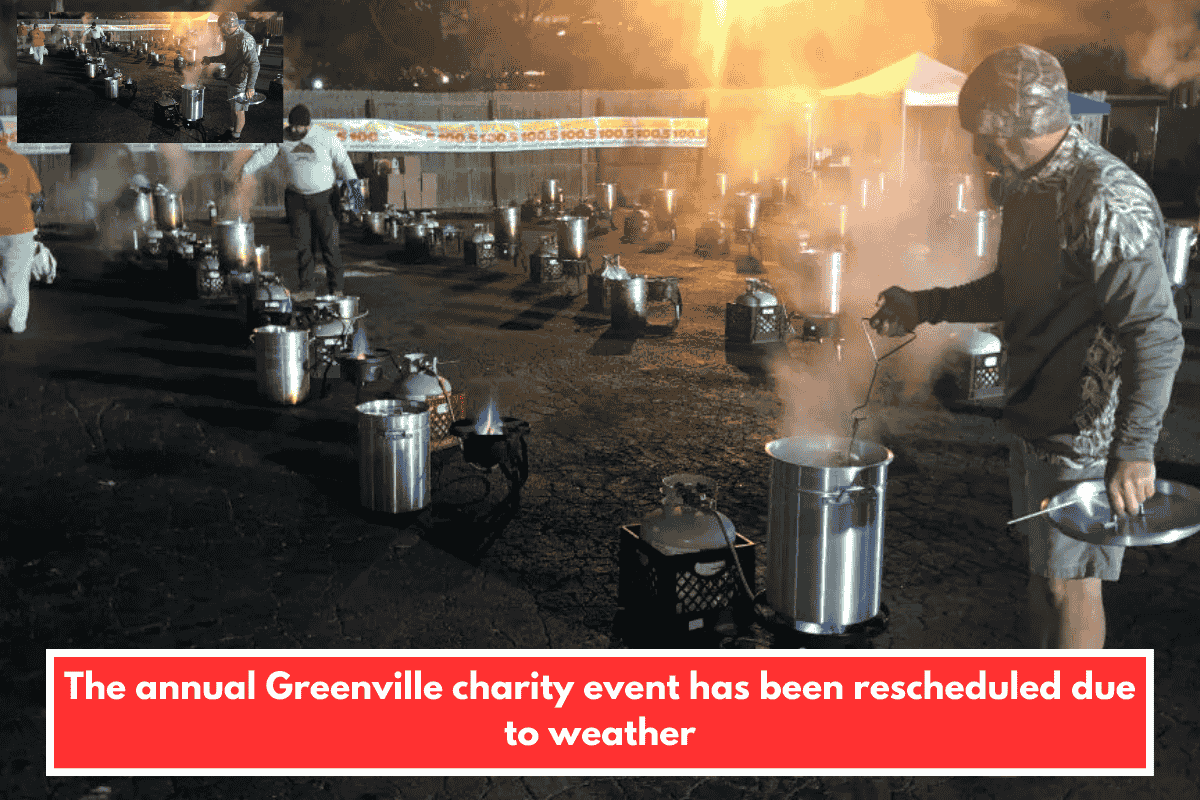 The annual Greenville charity event has been rescheduled due to weather