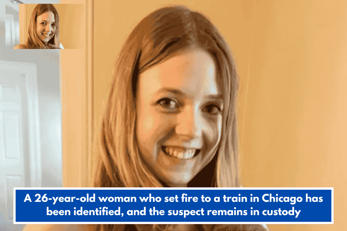 A 26-year-old woman who set fire to a train in Chicago has been identified, and the suspect remains in custody