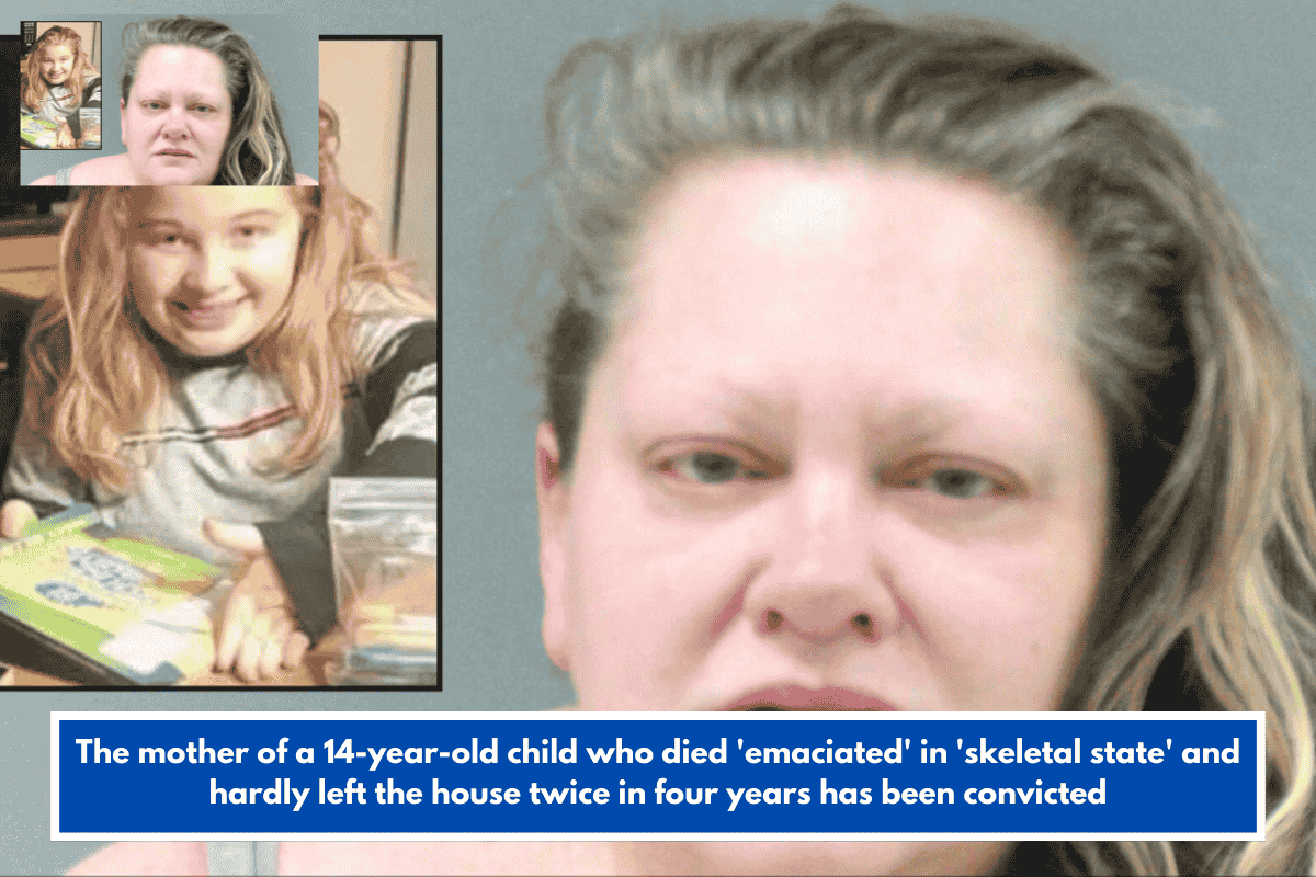 The mother of a 14-year-old child who died 'emaciated' in 'skeletal state' and hardly left the house twice in four years has been convicted