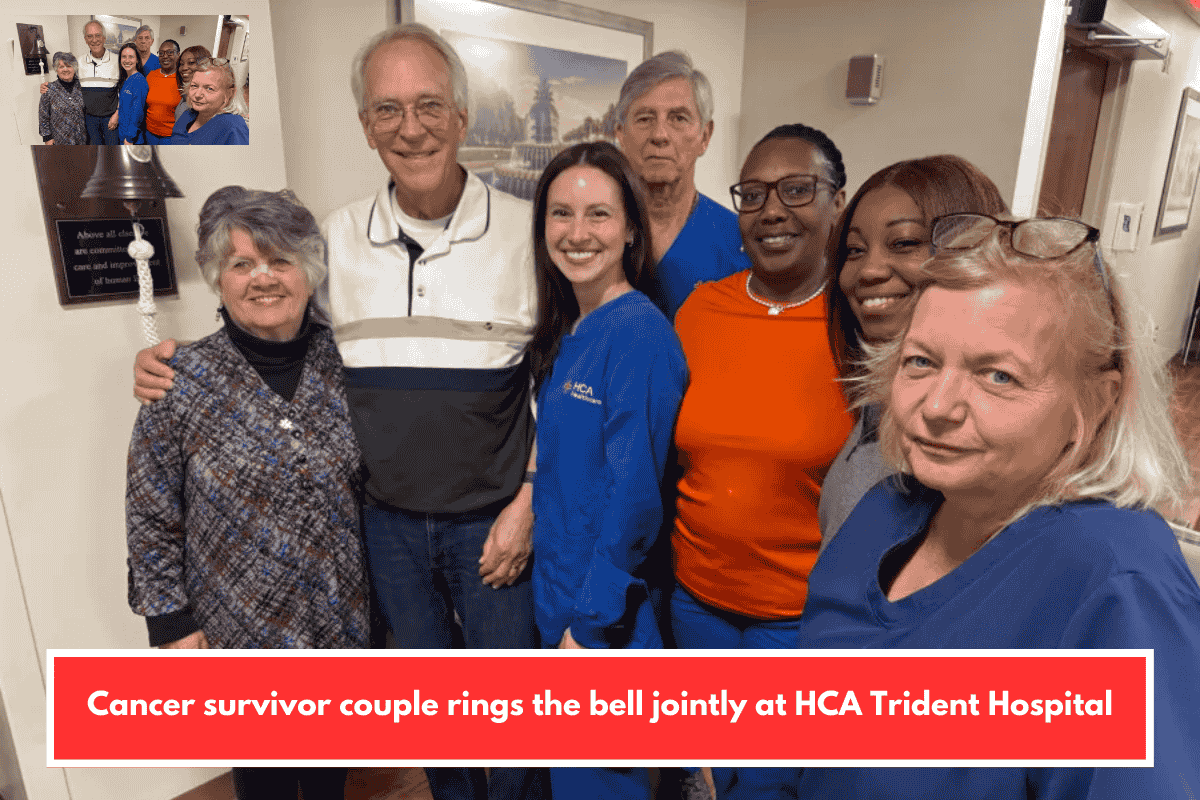 Cancer survivor couple rings the bell jointly at HCA Trident Hospital