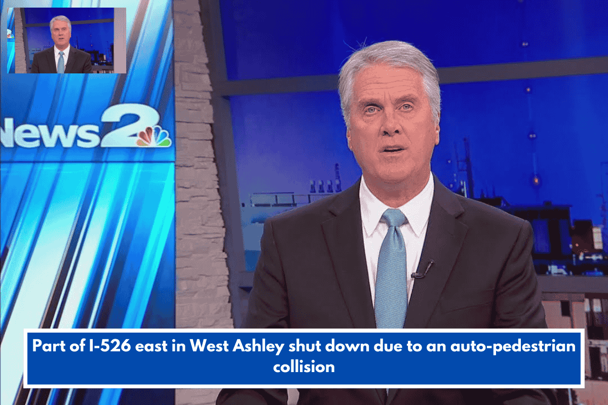 Part of I-526 east in West Ashley shut down due to an auto-pedestrian collision