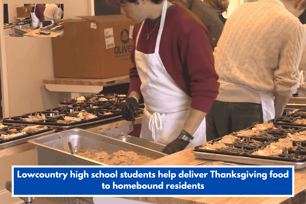 Lowcountry high school students help deliver Thanksgiving food to homebound residents