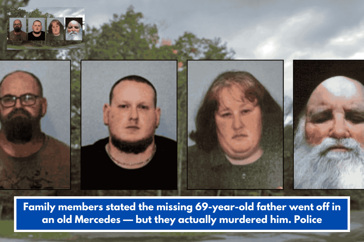 Family members stated the missing 69-year-old father went off in an old Mercedes — but they actually murdered him. Police