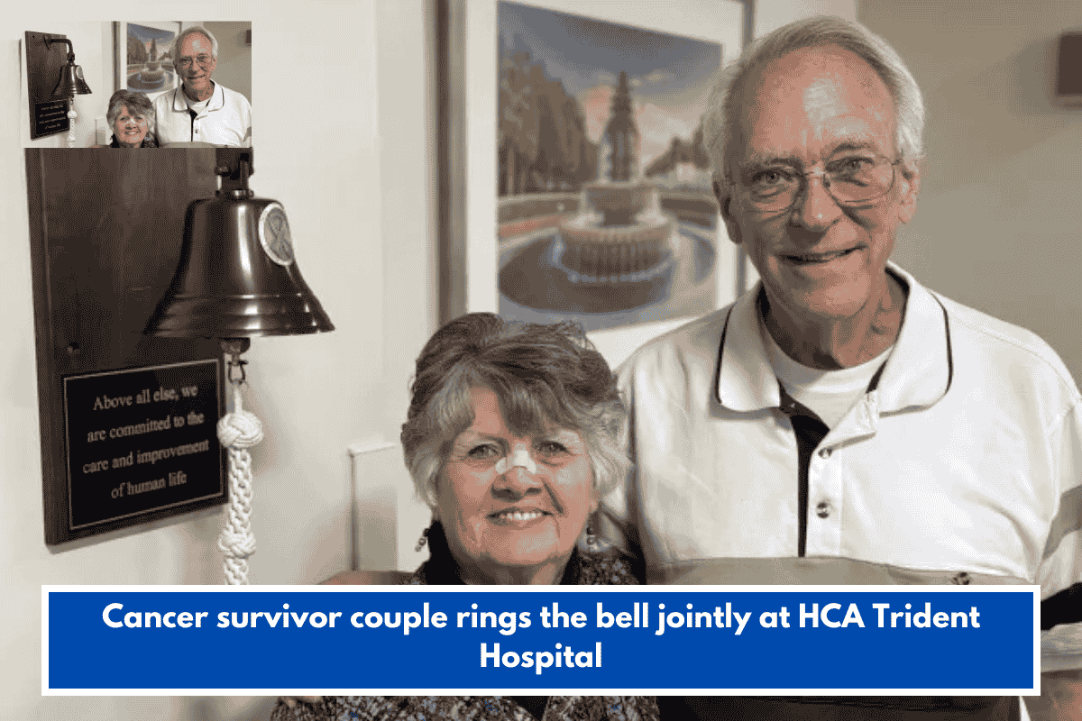 Cancer survivor couple rings the bell jointly at HCA Trident Hospital