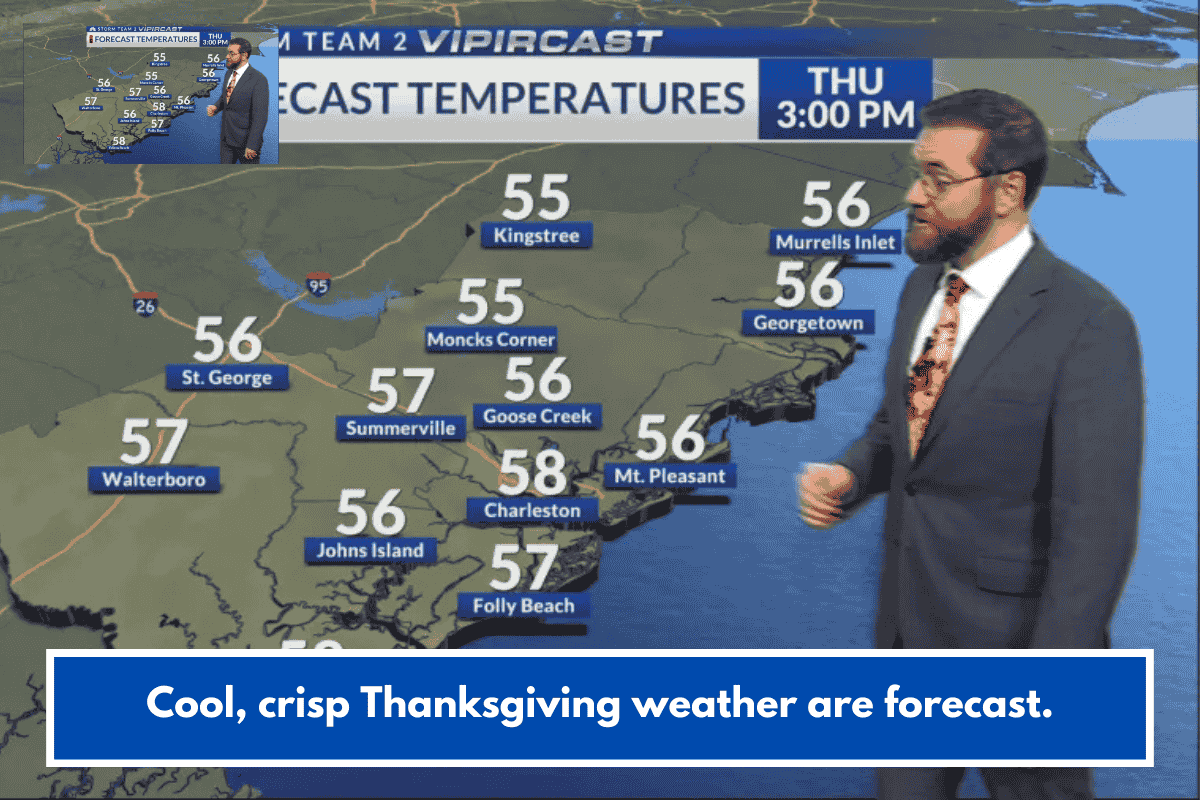 Cool, crisp Thanksgiving weather are forecast.