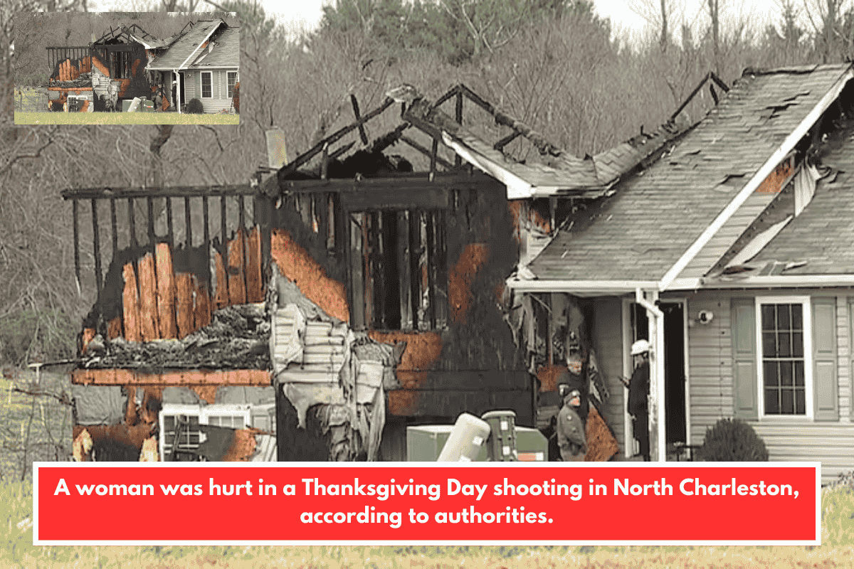 A woman was hurt in a Thanksgiving Day shooting in North Charleston, according to authorities.